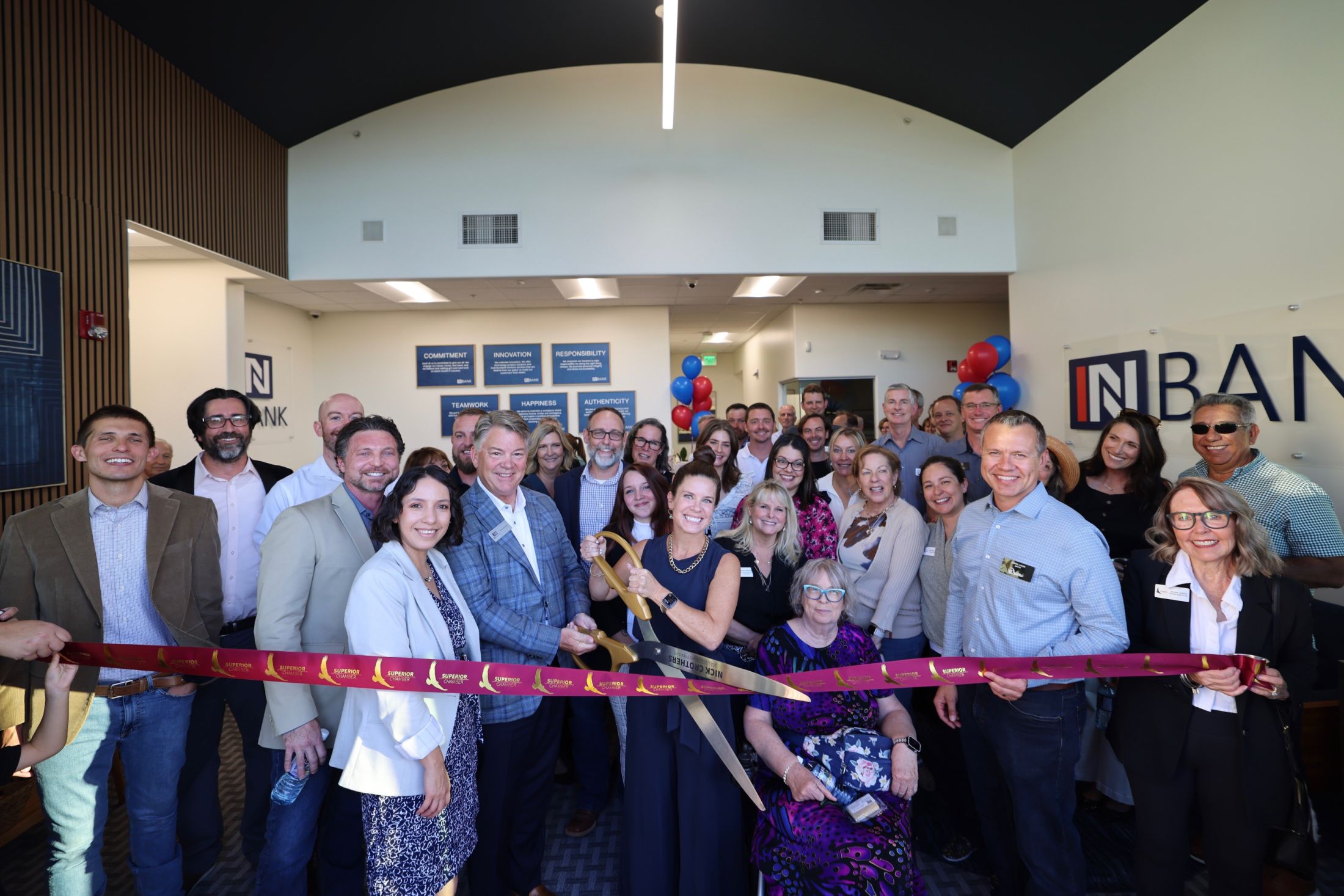 Local leaders celebrate IN Bank's new branch in Superior, Colorado